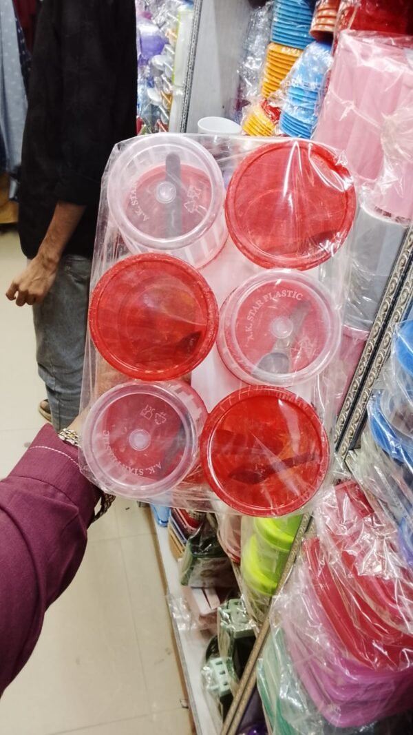 spice jar / storage jar / storage container/ masala storage ja (1piece) small size (4.5inch) / Bpa free / pure quality plastic spice jar / storage jar / storage container/ masala storage jar