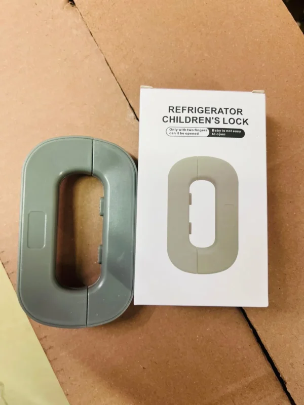 Refrigerator Child Lock Baby Proof Two-Finger Secure Safety Lock for Fridges